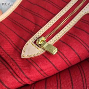 Louis Vuittom Monogram Canvas Neverfull MM Bag red