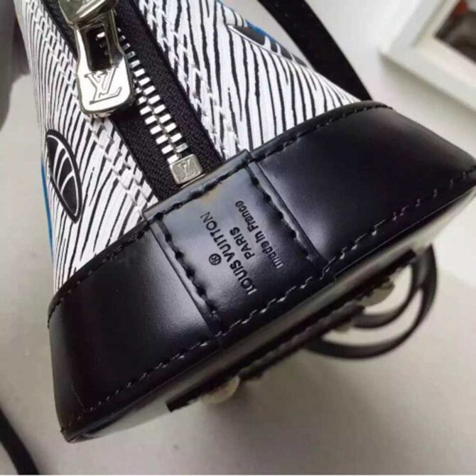 Louis Vuitton Replica ALMA BB EPI LEATHER BLANC GRIS M50834
