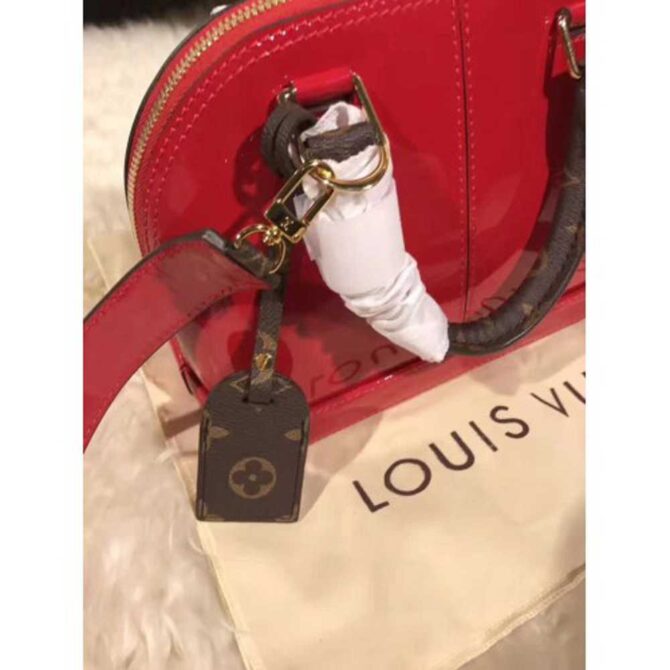 Louis Vuitton Replica Alma BB Patent Leather Bag M51904 Cherry Red