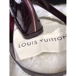 Louis Vuitton Replica Alma BB Patent Leather Bag M51904 Dark Red 2017