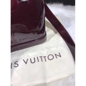 Louis Vuitton Replica Alma BB Patent Leather Bag M51904 Dark Red 2017
