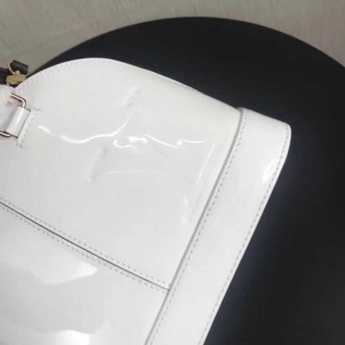 Louis Vuitton Replica Alma BB Patent Leather Bag M51904 White 2017