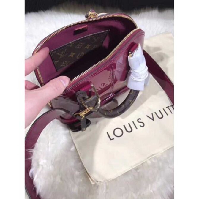 Louis Vuitton Replica Alma BB Patent Leather Bag M54785 Magenta