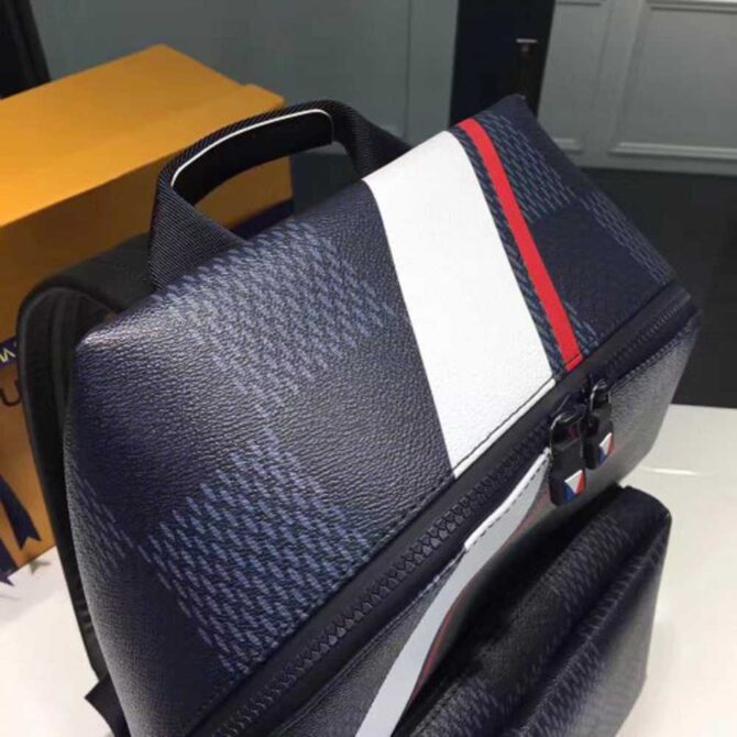 Louis Vuitton Replica America's Cup Damier Cobalt Canvas Apollo Backpack Bag N44006 2017(kd-741701)