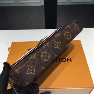 Louis Vuitton Replica Bird Pochette Felicie Chain Wallet Bag M62415 Pink 2017(KD-722402)