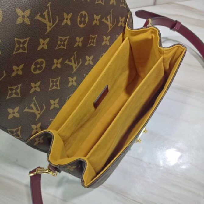 Louis Vuitton Replica Braided Handle Monogram Canvas Pochette Metis Bag M44668 Yellow 2019
