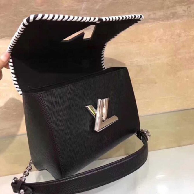 Louis Vuitton Replica Braiding And Beads EPI Twist MM Bag M42778 Black 2016