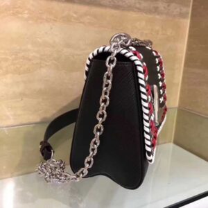 Louis Vuitton Replica Braiding And Beads EPI Twist MM Bag M42778 Black 2016