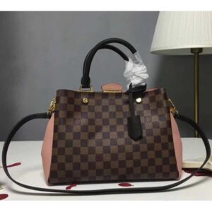 Louis Vuitton Replica Brittany Damier Canvas Tote N41674 Pink 2018