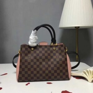 Louis Vuitton Replica Brittany Damier Canvas Tote N41674 Pink 2018