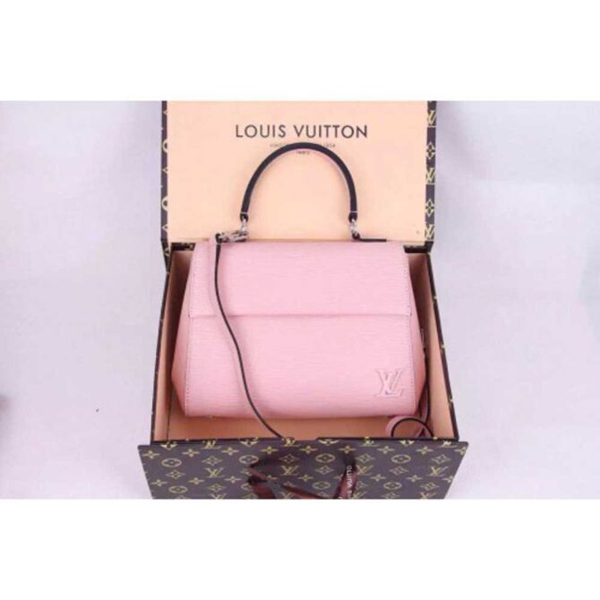 Louis Vuitton Replica CLUNY MM EPI LEATHER HANDBAG Rose Ballerine M41334