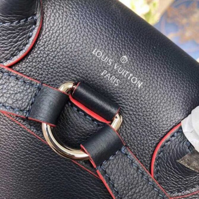 Louis Vuitton Replica Calf Leather Lockme Backpack M43879 Marine Blue 2018