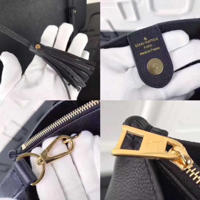 Louis Vuitton Replica Calfskin Leather Lockmeto Epsom M54569 Noir 2017