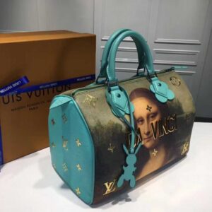 Louis Vuitton Replica Calfskin Masters Collections Speedy 30 M43311 Light Blue 2017