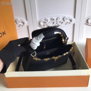 Louis Vuitton Replica Capucines BB Bag Blooms Crown M54665 Black