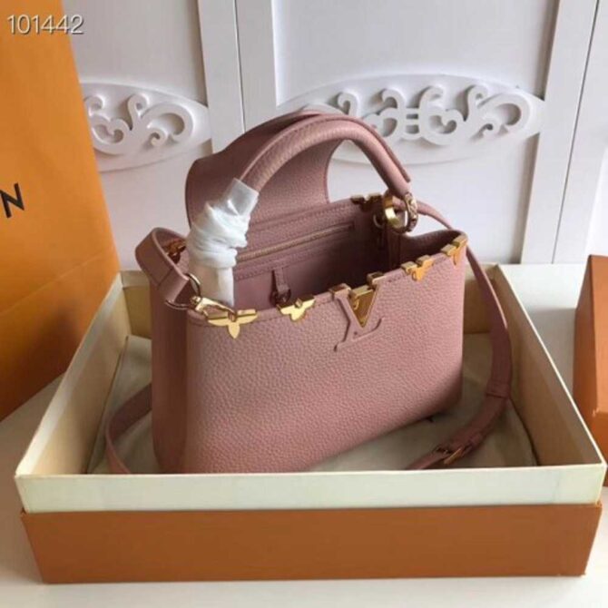 Louis Vuitton Replica Capucines BB Bag Blooms Crown M54665 Magnolia