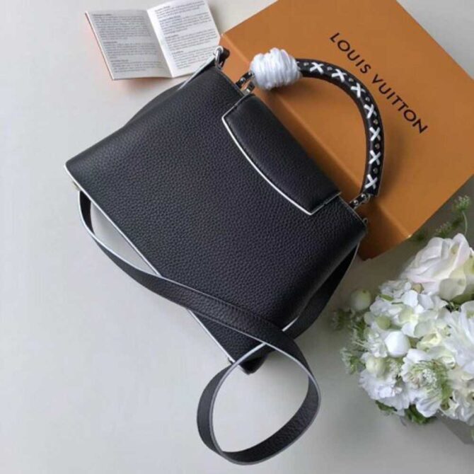 Louis Vuitton Replica Capucines BB Bag Braided Threads Handle M52384 Black