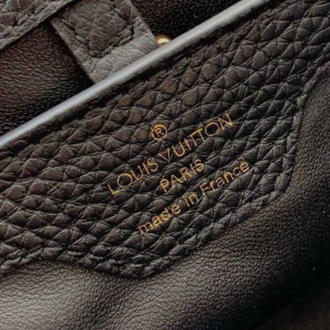 Louis Vuitton Replica Capucines BB Bag Central Stripe Crocodile Black