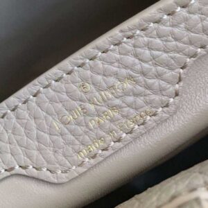 Louis Vuitton Replica Capucines BB Bag Central Stripe Python N90199 Galet