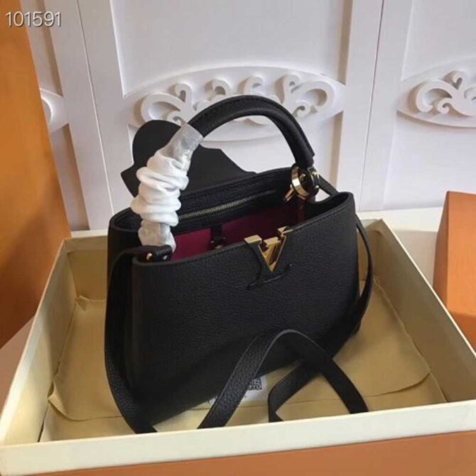 Louis Vuitton Replica Capucines BB Bag M94755 Black/Gold