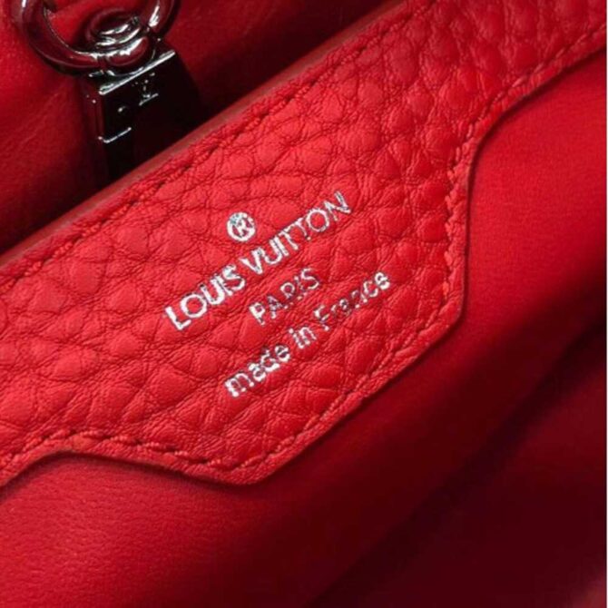 Louis Vuitton Replica Capucines BB Bag Python Handle N92039 Rubis