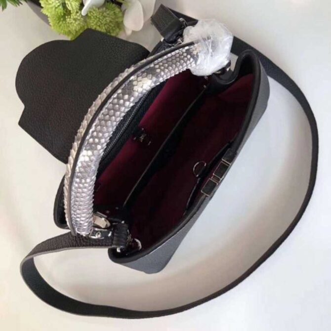 Louis Vuitton Replica Capucines BB Bag Python Handle N92040 Noir