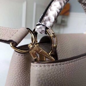 Louis Vuitton Replica Capucines BB Bag Python Handle N92041 Galet