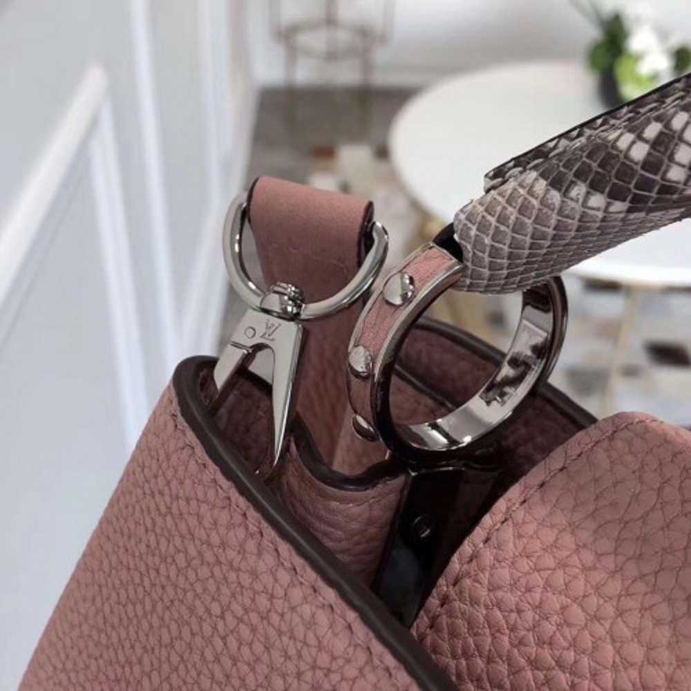 Replica Louis Vuitton Capucines MM Bag With Python Handle N92802