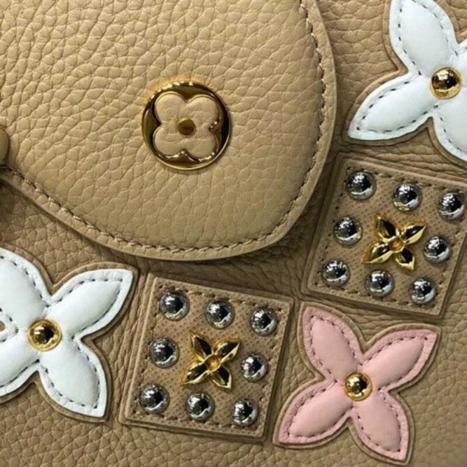 Louis Vuitton Replica Capucines BB Flower Smile Top Handle Bag M94519 Beige 2018