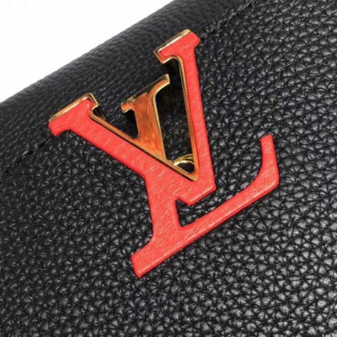 Louis Vuitton Replica Capucines BB Flower Smile Top Handle Bag M94519 Black 2018