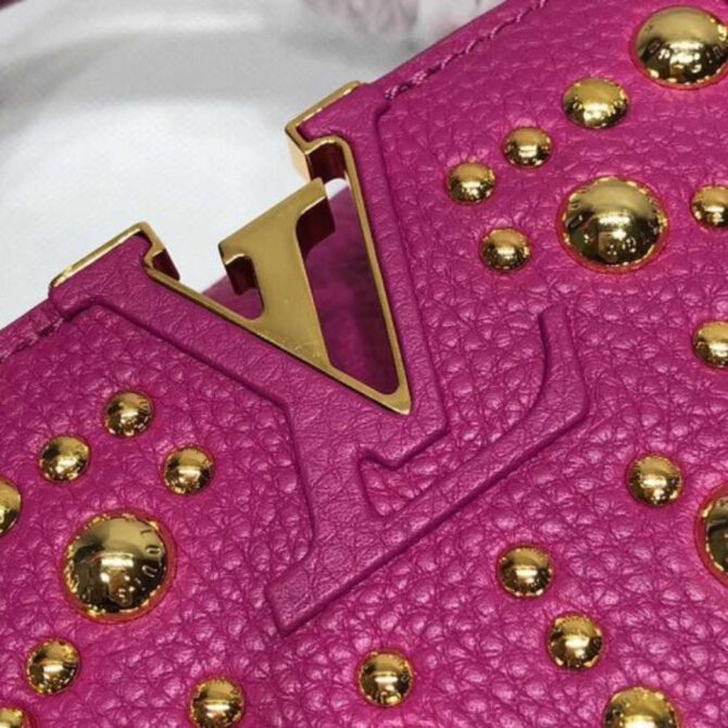 Louis Vuitton Replica Capucines BB Sun sculpture Top Handle Bag M48865 Purple 2018