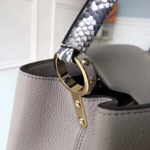 Louis Vuitton Replica Capucines MM Bag Python Handle N91711 Galet