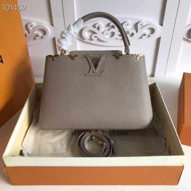 Louis Vuitton Replica Capucines PM Bag Blooms Crown Galet