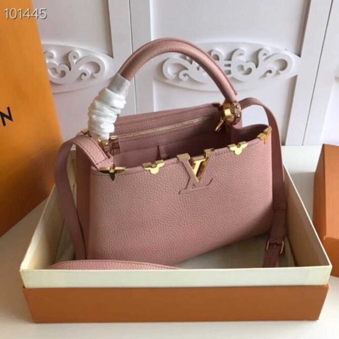 Louis Vuitton Replica Capucines PM Bag Blooms Crown M54664 Magnolia