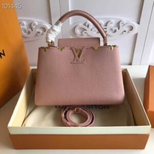 Louis Vuitton Replica Capucines PM Bag Blooms Crown M54664 Magnolia