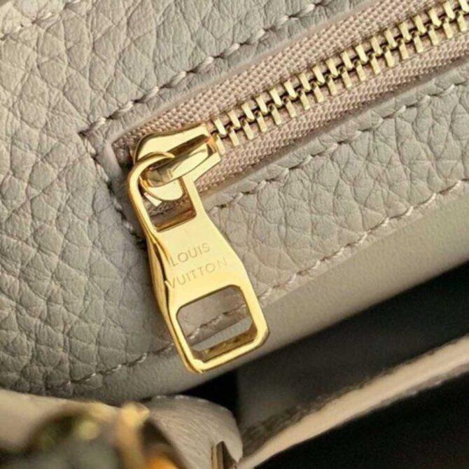 Louis Vuitton Replica Capucines PM Bag Central Stripe Python Galet