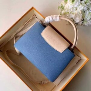 Louis Vuitton Replica Capucines PM Bag Colorblock Bleu Naval