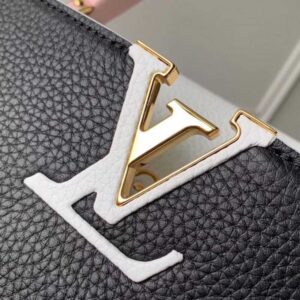Louis Vuitton Replica Capucines PM Bag Colorblock M52988 Black/White/Pink