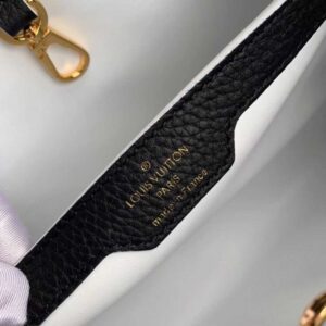 Louis Vuitton Replica Capucines PM Bag Colorblock M52988 Black/White/Pink