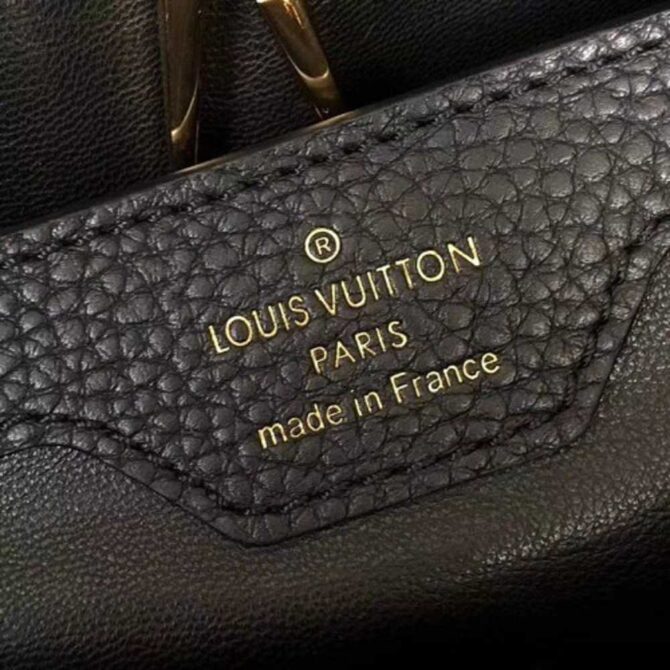 Louis Vuitton Replica Capucines PM Bag Iris Blossom M54696 Black