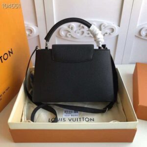 Louis Vuitton Replica Capucines PM Bag M42242 Black/SiLV Replicaer