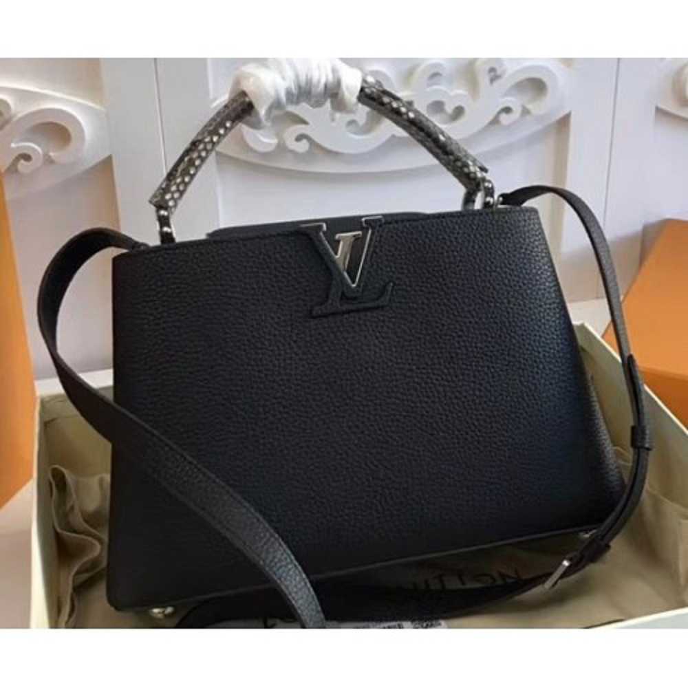 Louis Vuitton Replica Capucines PM Bag Python Handle N92800 Noir