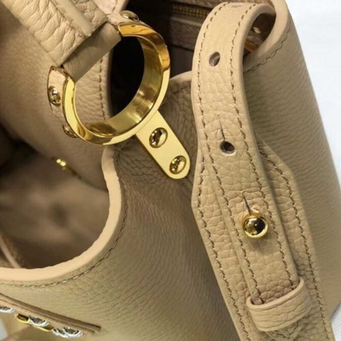 Louis Vuitton Replica Capucines PM Flower Smile Top Handle Bag M51384 Beige 2018