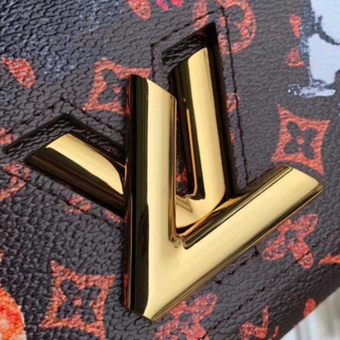 Louis Vuitton Replica Catogram Monogram Canvas Twist Chain Wallet M63888 2018
