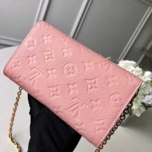 Louis Vuitton Replica Chain Wallet in Monogram Empreinte Leather M63399 Pink 2018