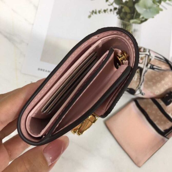 Louis Vuitton Replica Cherrywood Compact Wallet M61911 Pink
