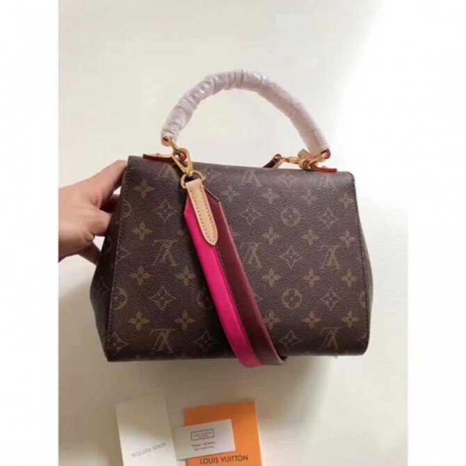 Louis Vuitton Replica Cluny BB Monogram Canvas Top Handle Bag M42738 Pink 2018