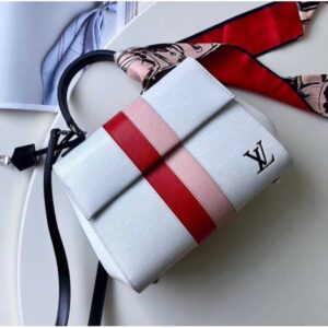Louis Vuitton Replica Cluny BB Top Handle Bag in Epi Leather M41305 White 2018
