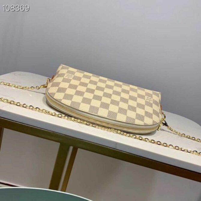 Louis Vuitton Replica Cosmetic Pouch GM Bag M47353 Damier Azur Canvas