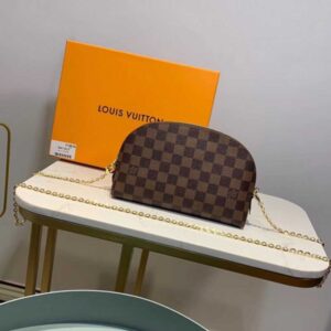 Louis Vuitton Replica Cosmetic Pouch GM Bag M47353 Damier Ebene Canvas